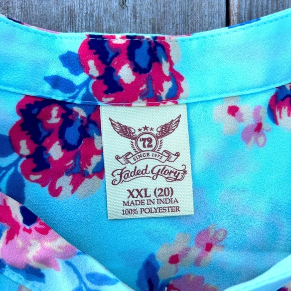 Faded Glory Long Sleeve Blouse size 20 XXL - Brand New - Picture 2 of 2